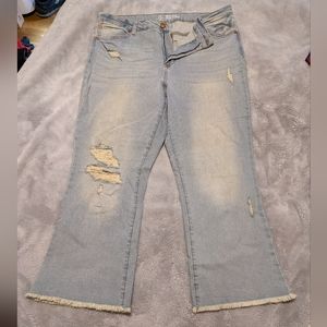 Denim capris